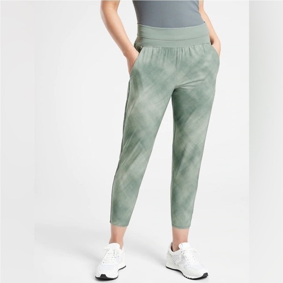 Athleta Pants - ATHLETA Nolita Slim Tapered Ankle High Rise Pants Size 2 Travel UPF Quick Dry